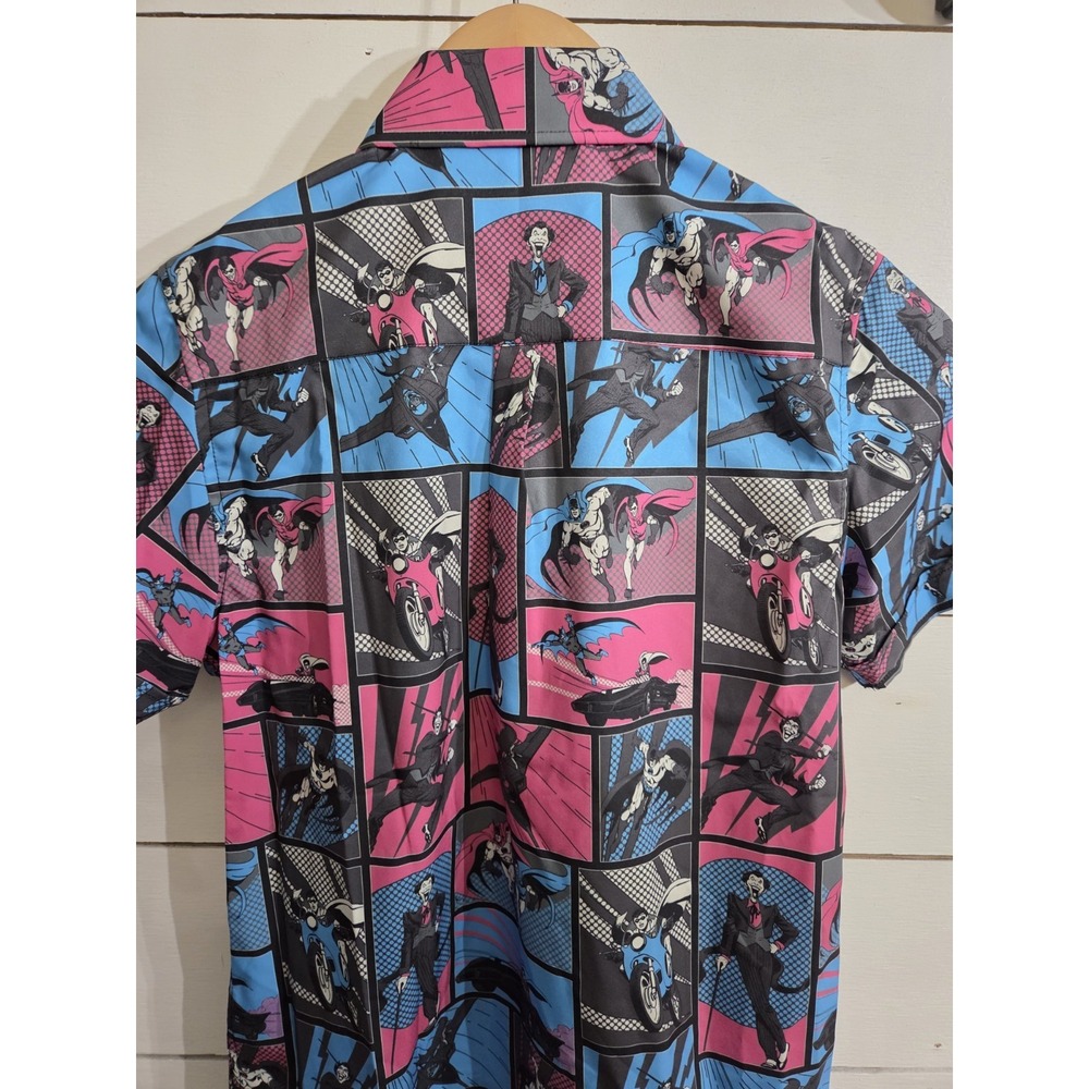 Batman Button Up Shirt RSVLTS Youth Large NWT - Picture 8 of 9
